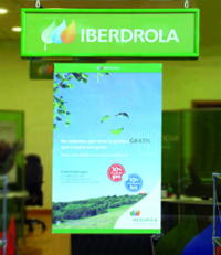 Shop window graphic double sided poster holders